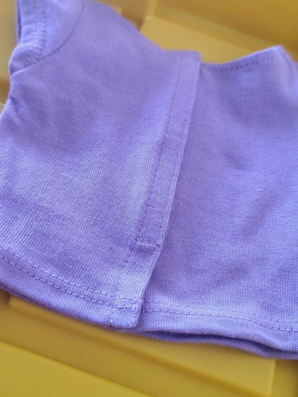 American Girl White Top with Multicolor Star Print and Pink Trim